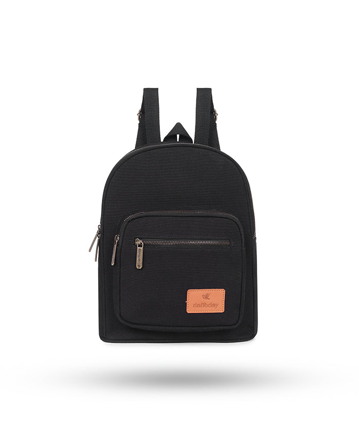 Urban Mini Backpack | Daffoday Canvas Tan Mini Backpack For Men & Women