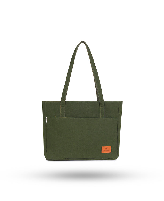 Luxe Shoulder Bag | Daffoday Canvas Black Tote Bag For Women