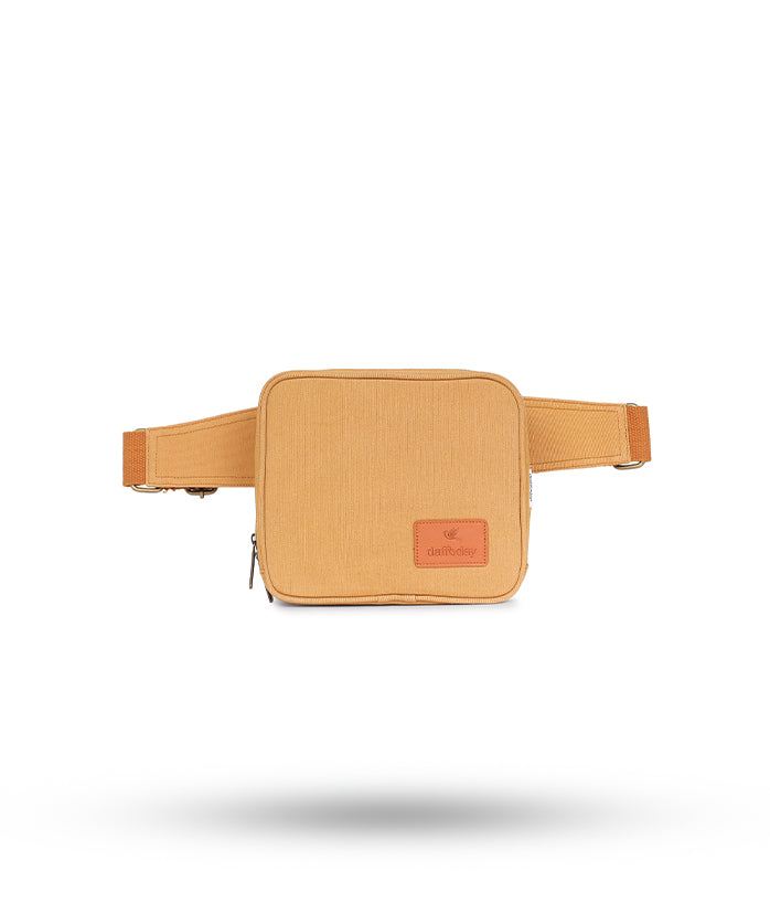 CrossTrail Sling Bag | Daffoday Canvas Tan Sling Bag For Men & Women