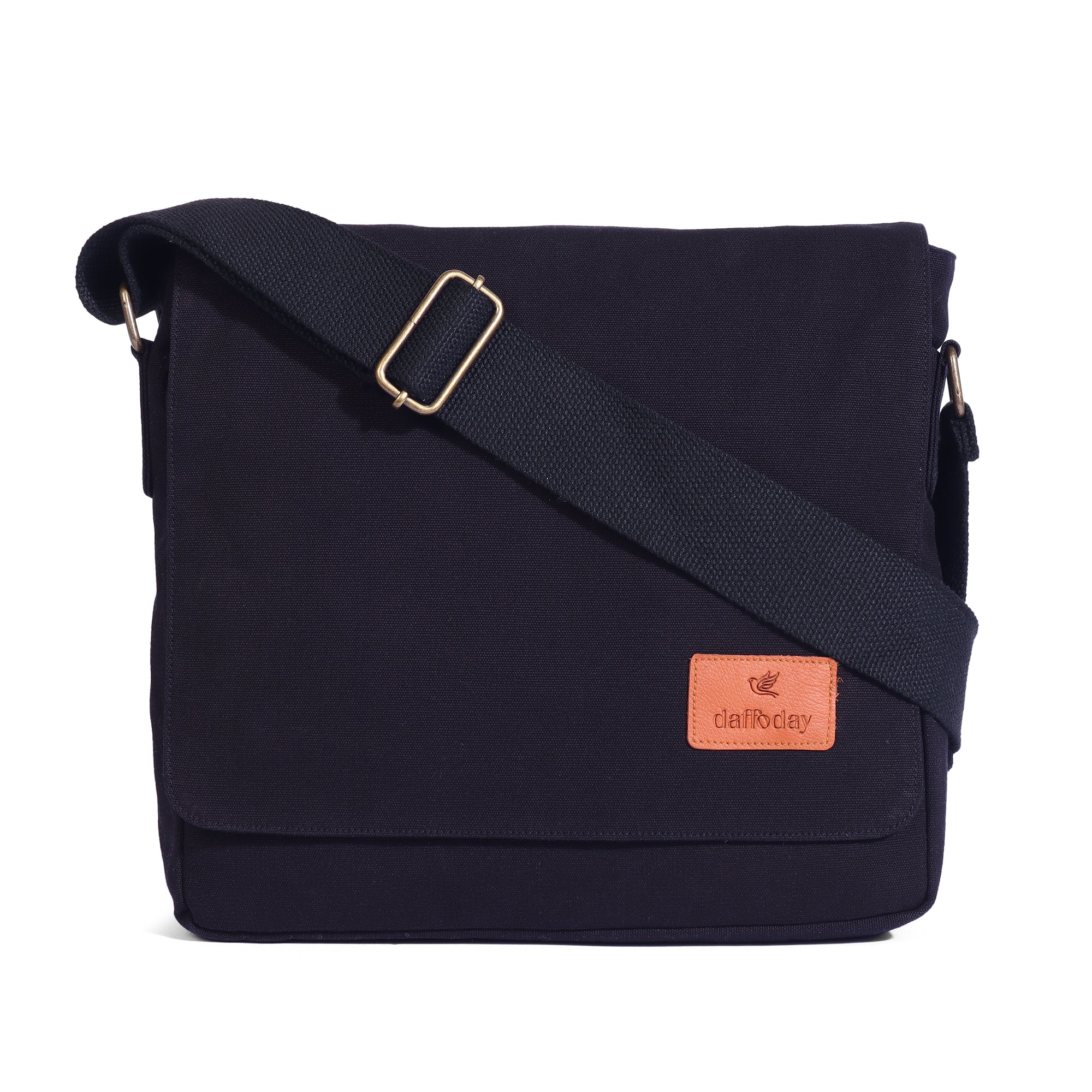 Canvas Messenger Bag| Daffoday Canvas Army Green Messenger Bag for Men & Women