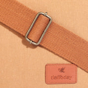Canvas Messenger Bag| Daffoday Canvas Black Messenger Bag for Men & Women