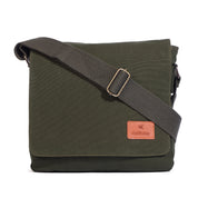 Daffoday Canvas Tan Messenger Bag for Men & Women
