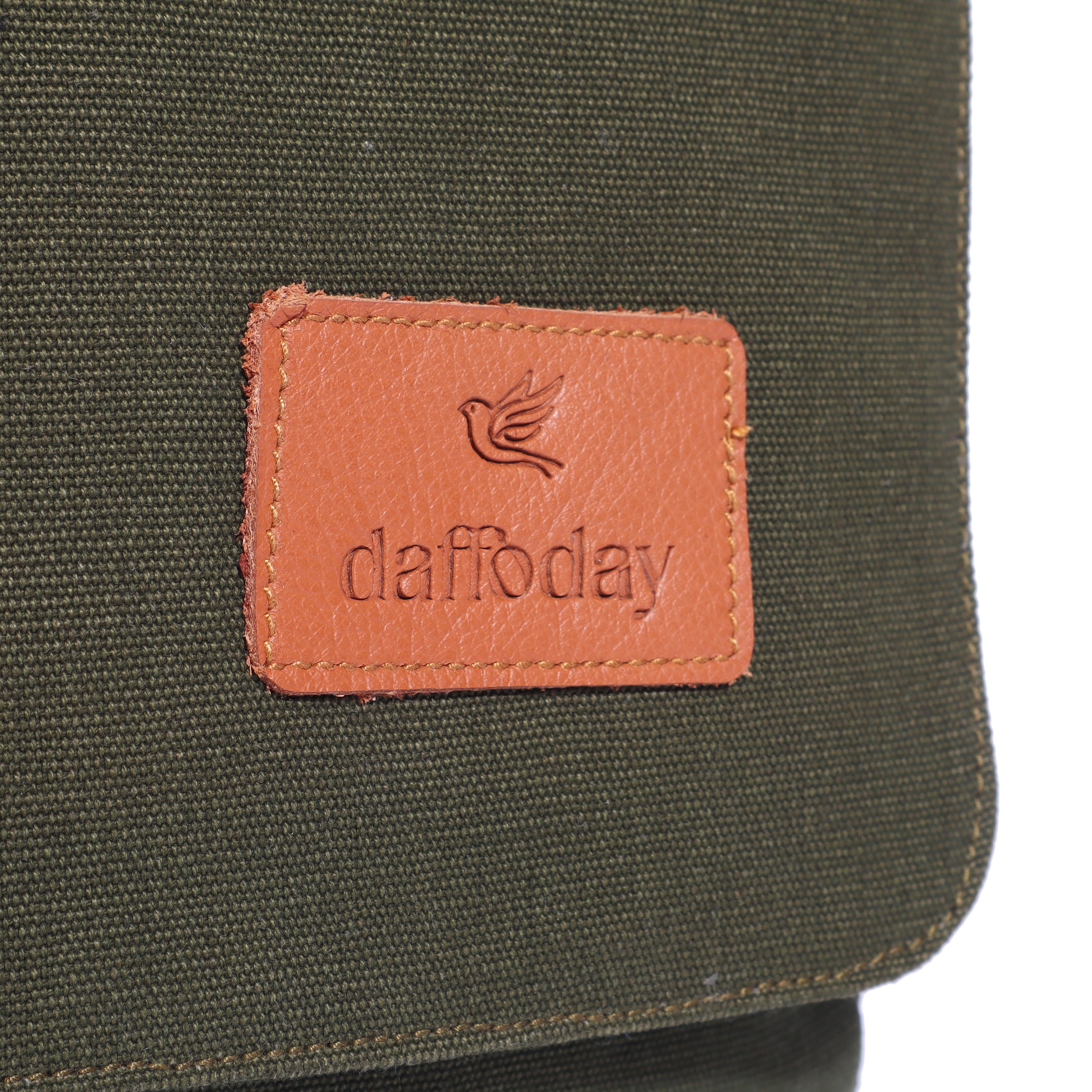 Canvas Messenger Bag| Daffoday Canvas Blue Messenger Bag for Men & Women