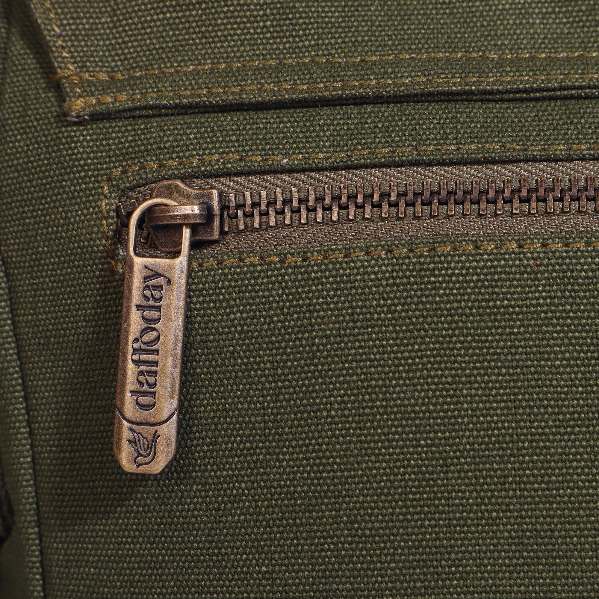 Canvas Messenger Bag| Daffoday Canvas Tan Messenger Bag for Men & Women