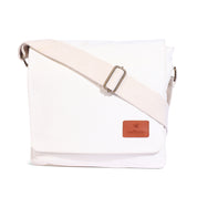Canvas Messenger Bag| Daffoday Canvas Tan Messenger Bag for Men & Women