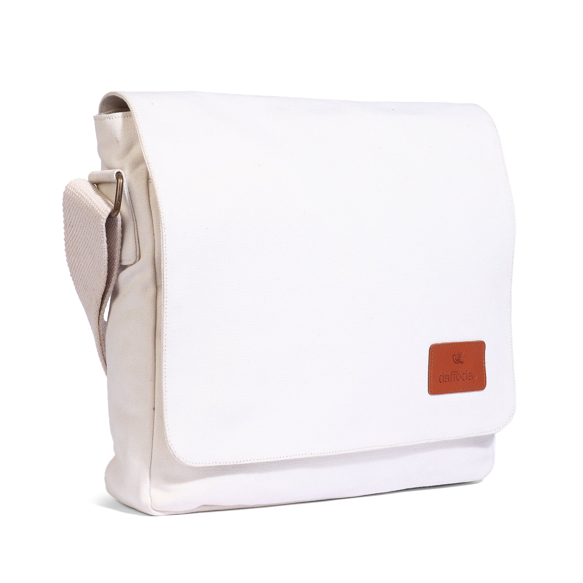 Canvas Messenger Bag| Daffoday Canvas Army Green Messenger Bag for Men & Women