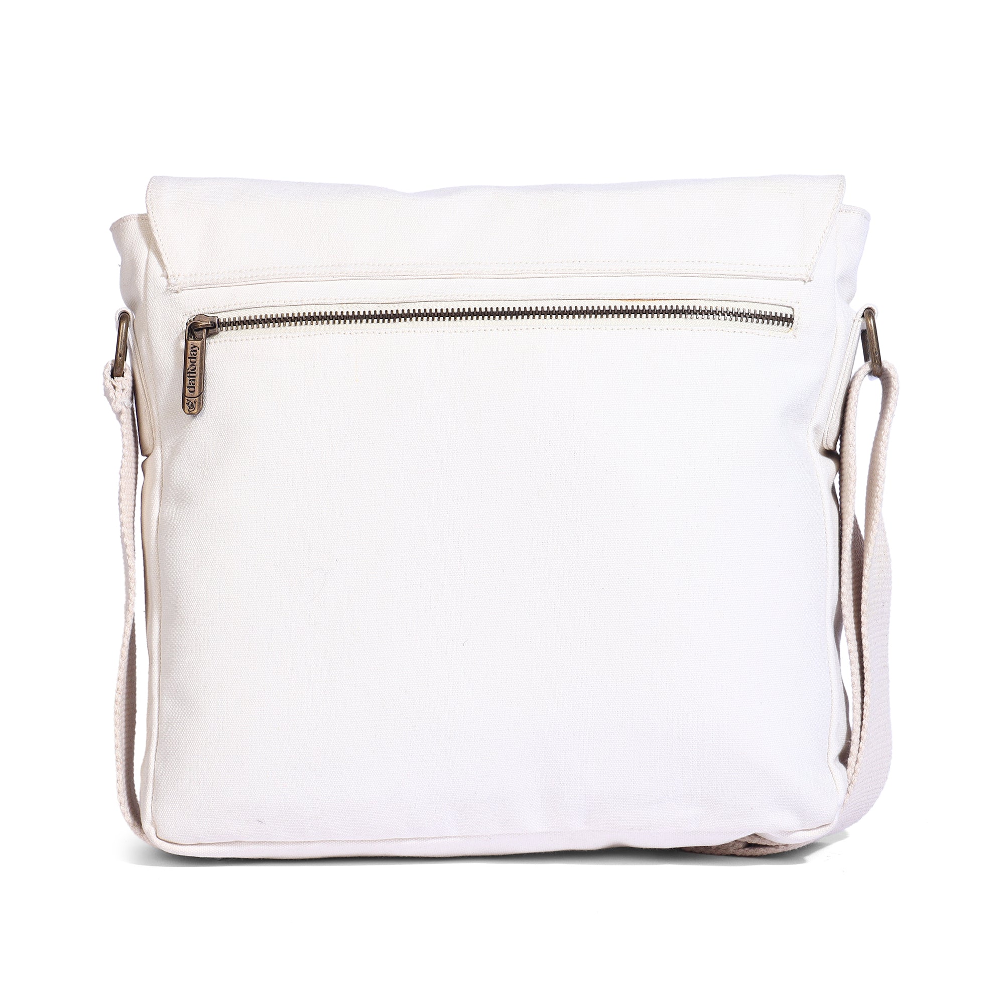 Canvas Messenger Bag| Daffoday Canvas Black Messenger Bag for Men & Women