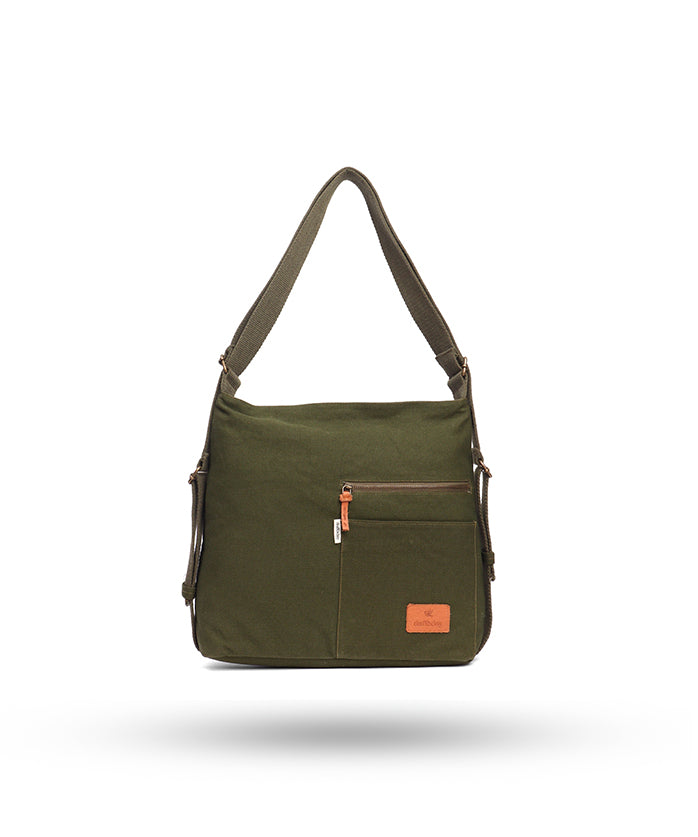 Switch Style Backpack | Daffoday Canvas White Crossbody Bag For Men & Women