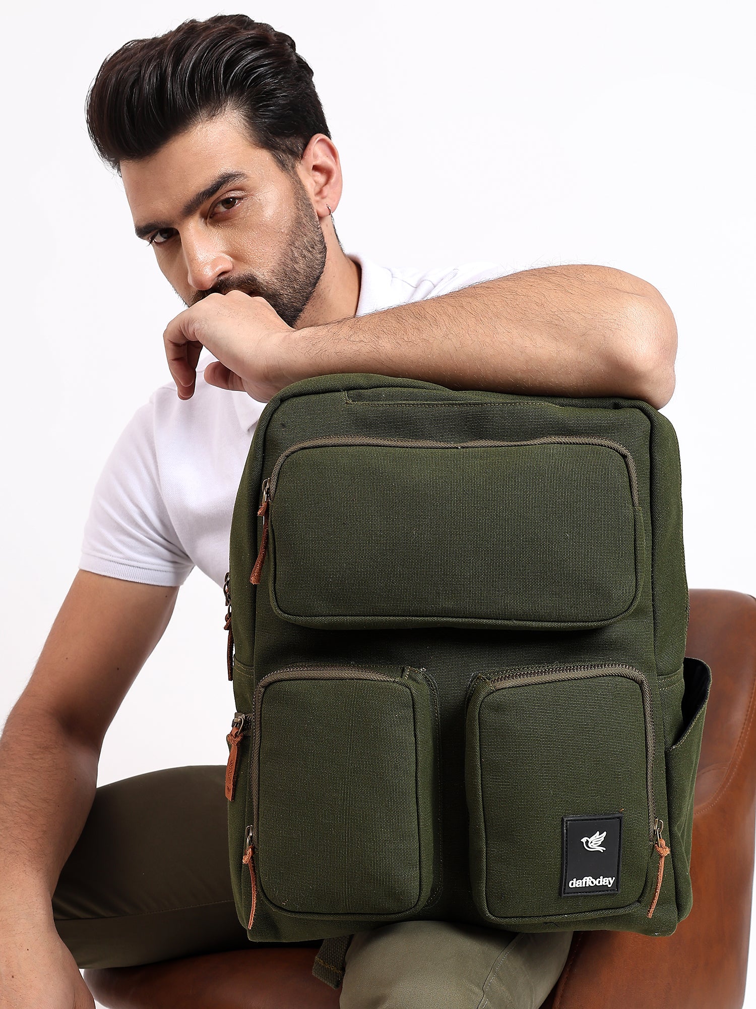 Buy Now Daffoday Army Green Backpack – Perfect for Travel