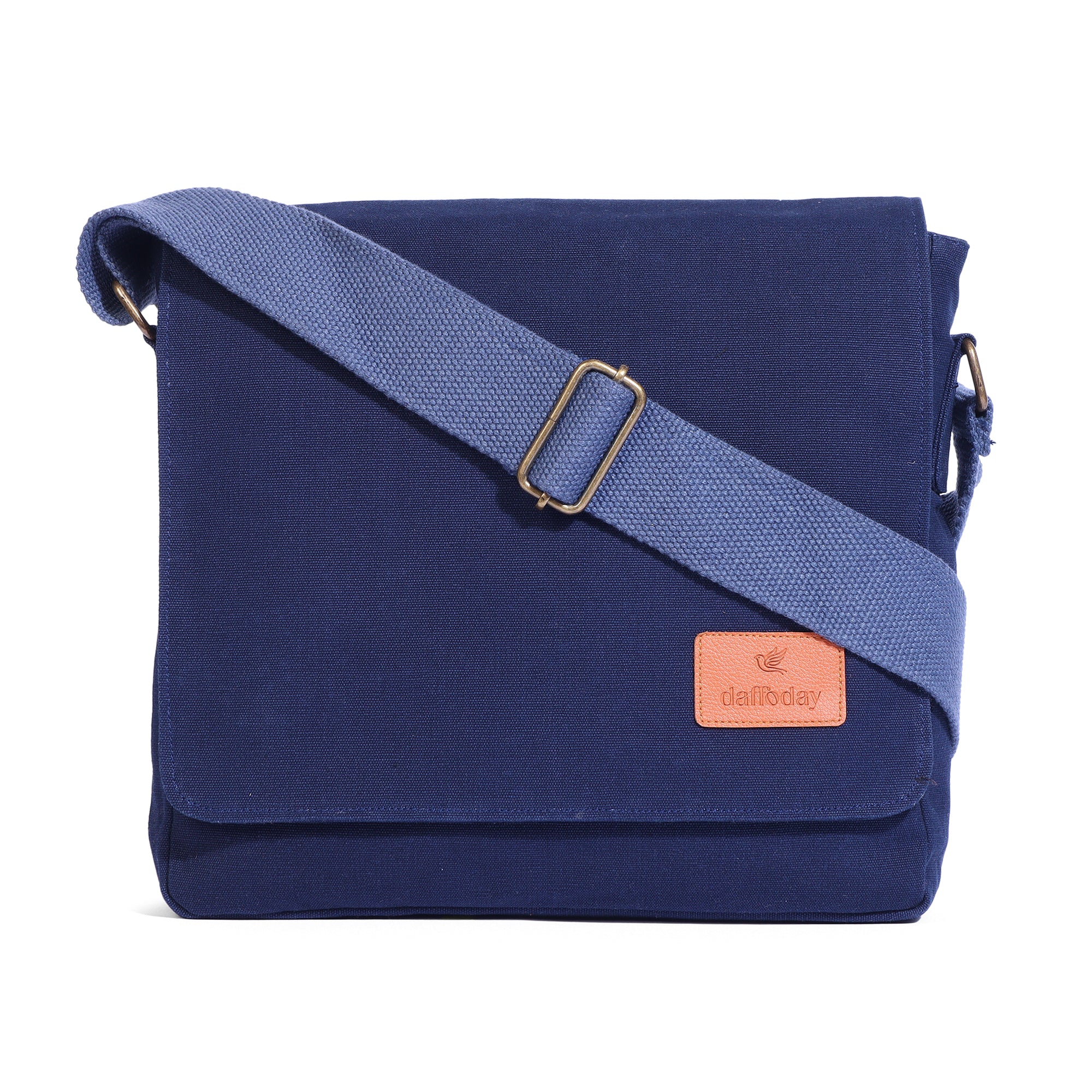 Daffoday Canvas Tan Messenger Bag for Men & Women
