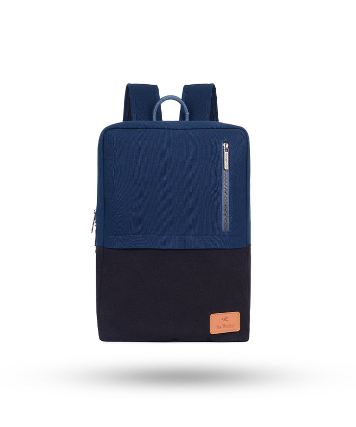 Daffoday Canvas Blue Color Laptop Backpack For Men & Women
