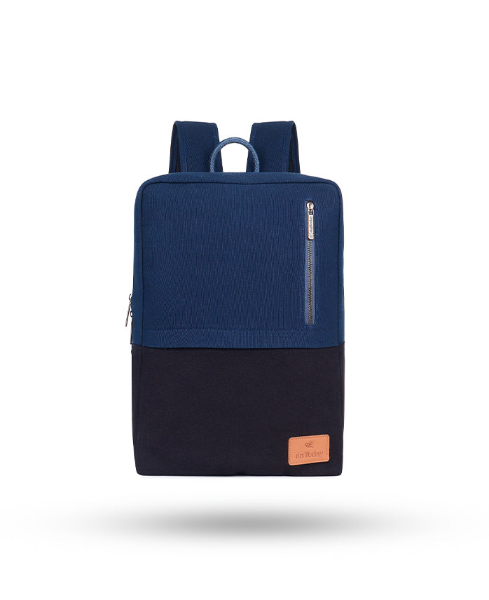 Daffoday Canvas Blue Color Laptop Backpack For Men & Women