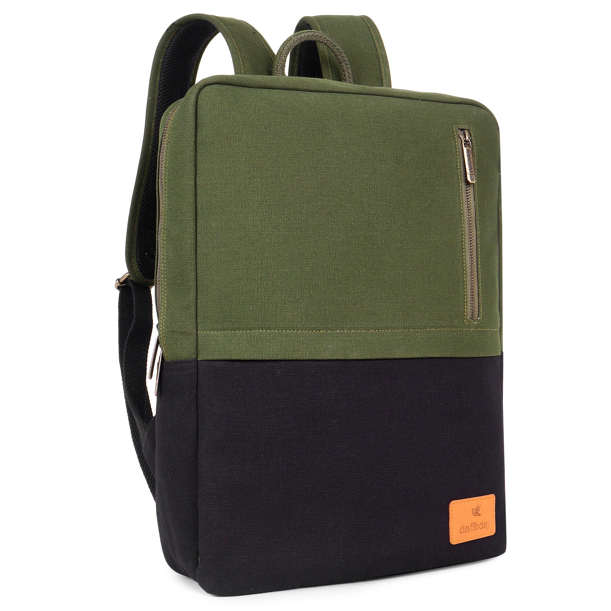 Urban Pro Backpack | Daffoday Canvas Army Green Laptop Backpack For Men & Women