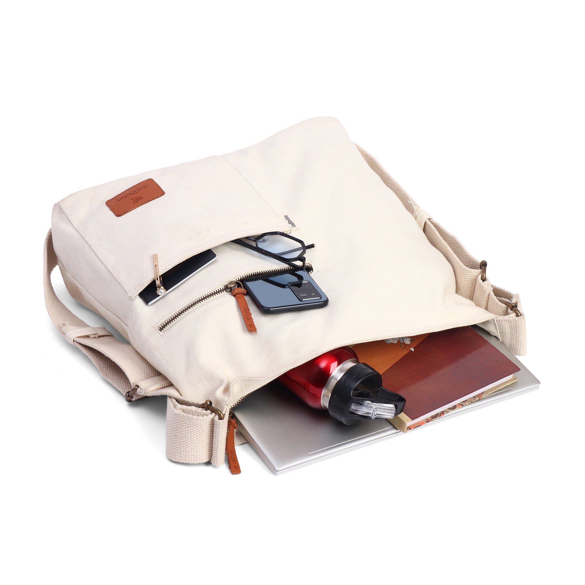 Switch Style Backpack | Daffoday Canvas Black Crossbody Bag For Men & Women
