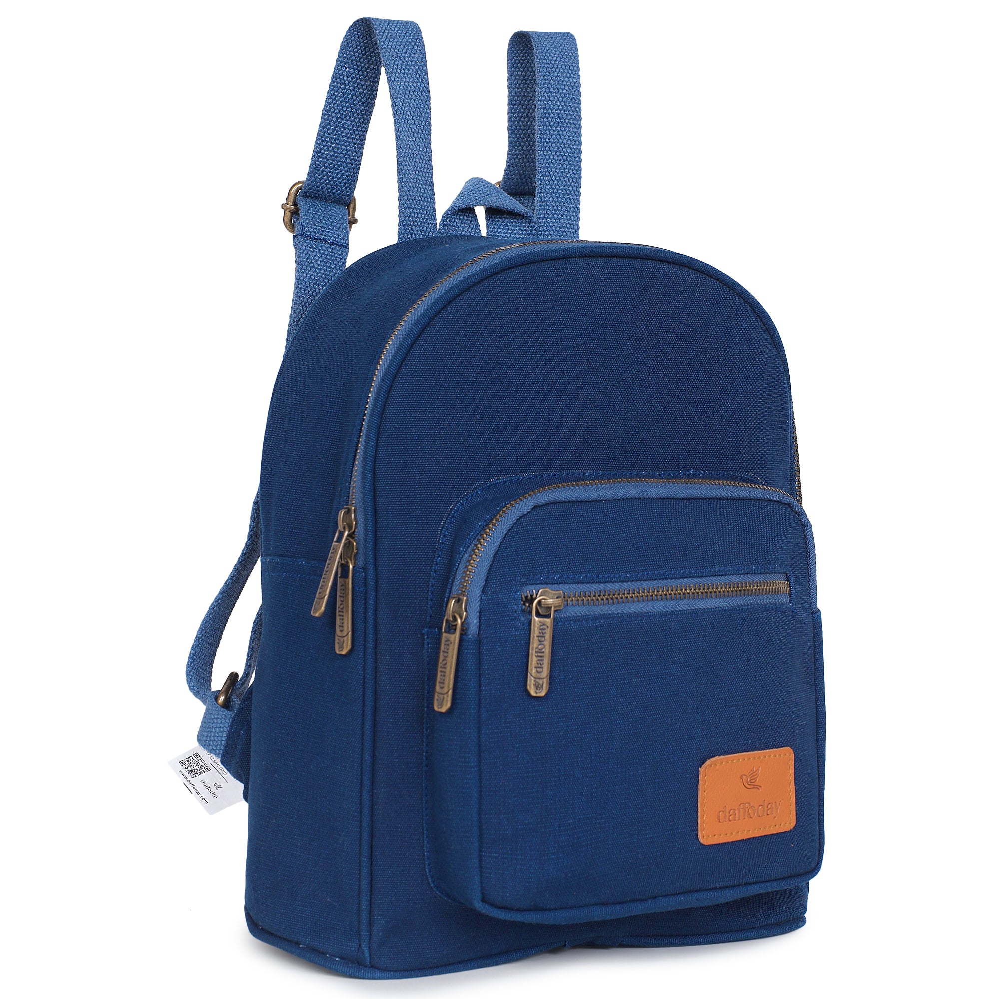 Urban Mini Backpack | Daffoday Canvas Tan Mini Backpack For Men & Women