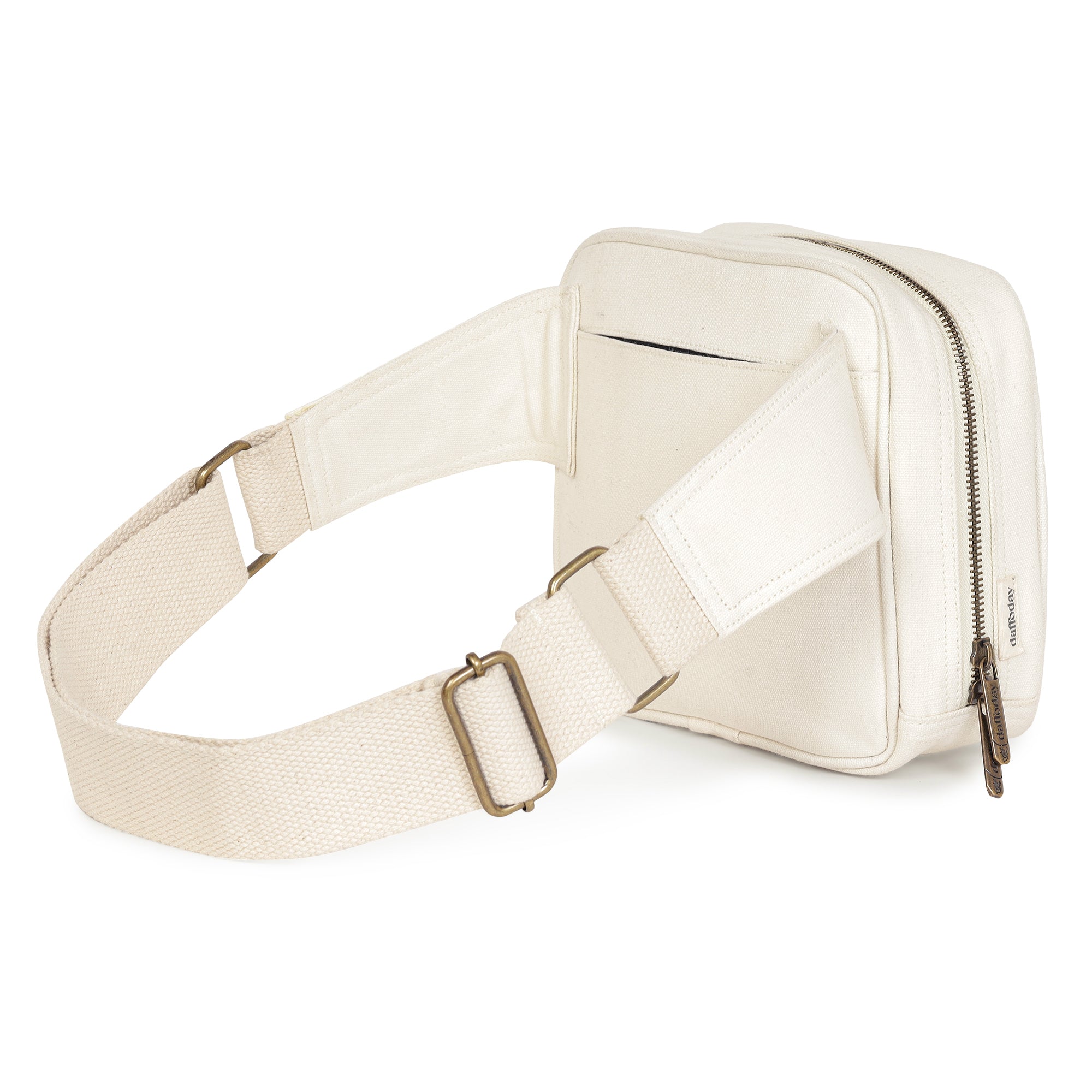 CrossTrail Sling Bag | Daffoday Canvas White Sling Bag For Men & Women