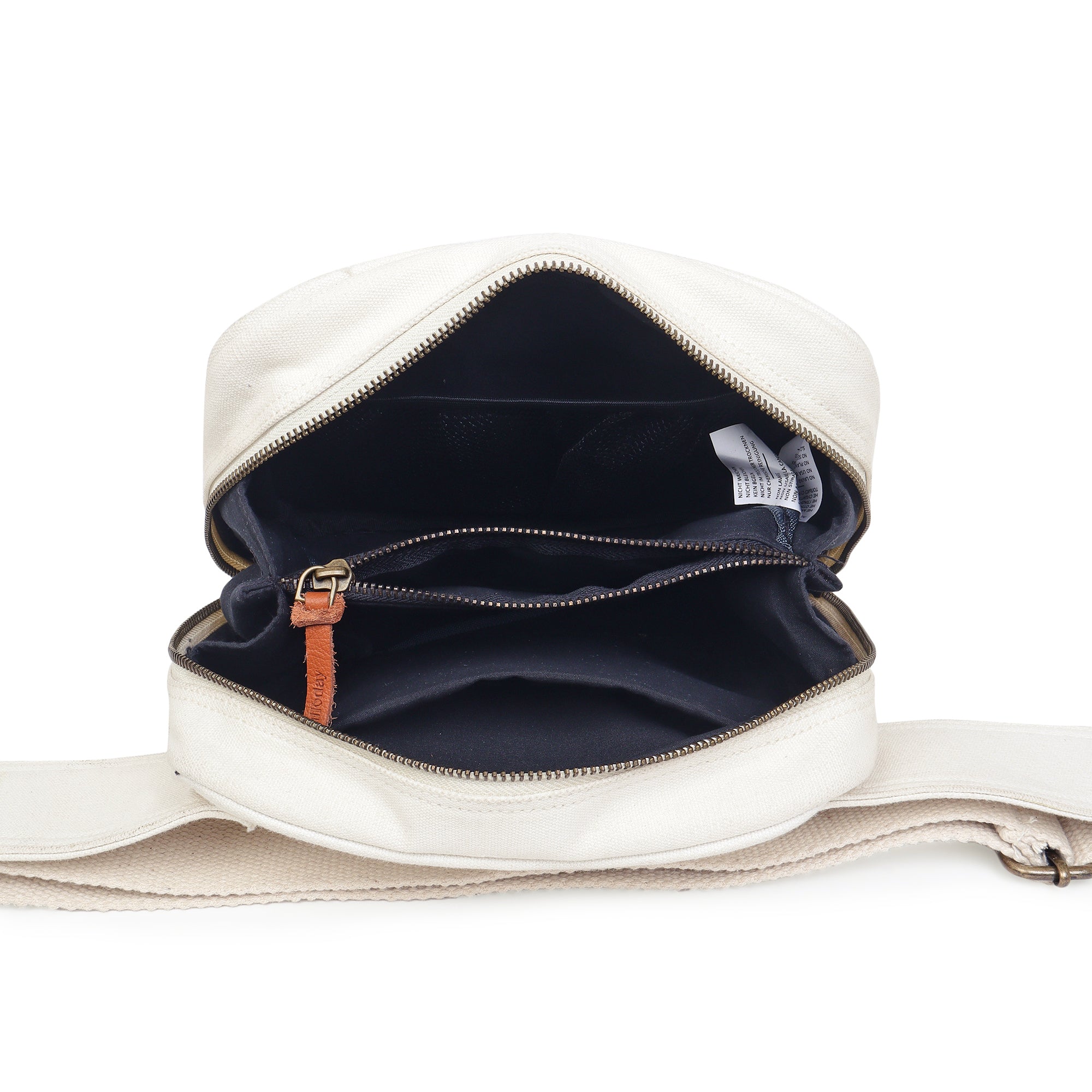 CrossTrail Sling Bag | Daffoday Canvas White Sling Bag For Men & Women