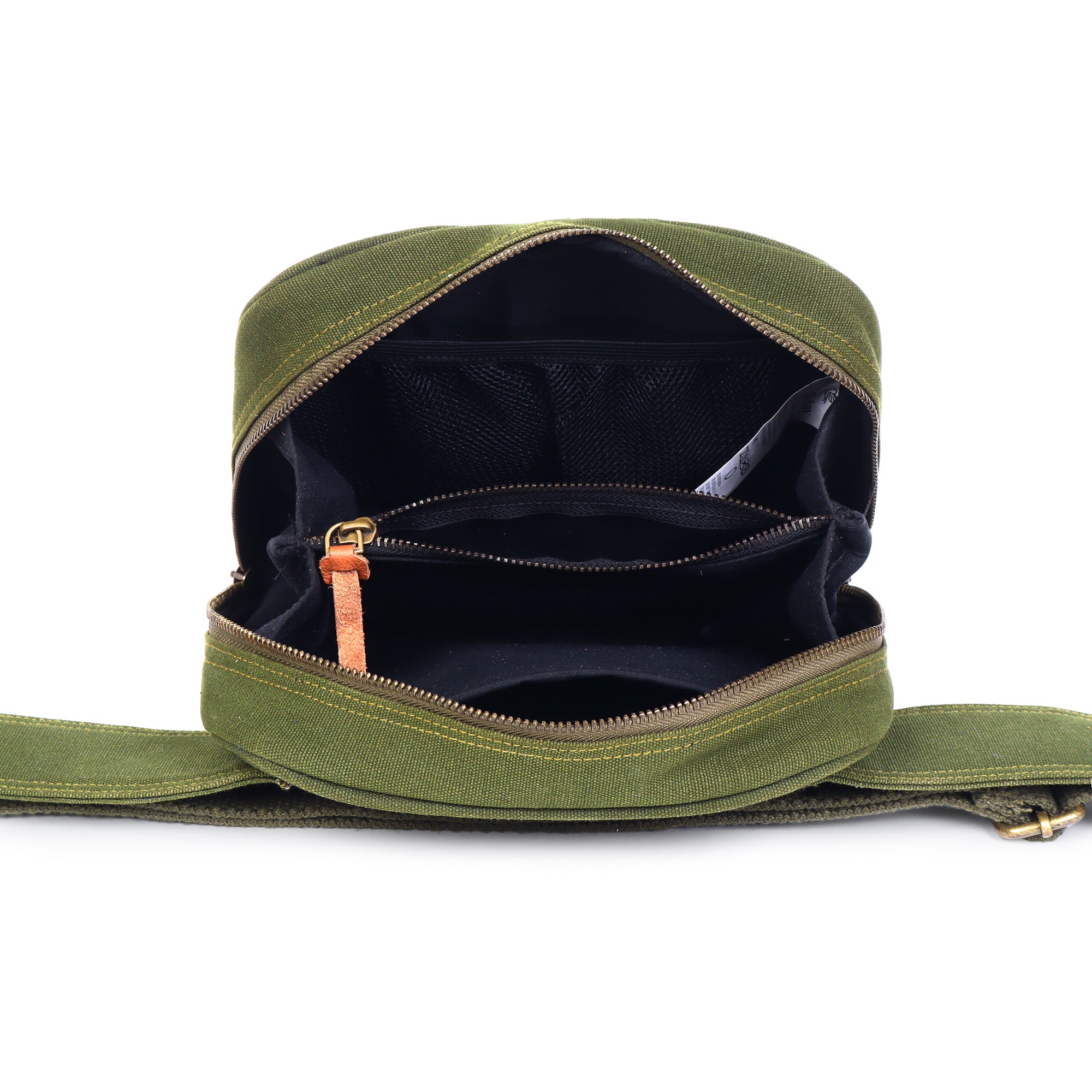 CrossTrail Sling Bag | Daffoday Canvas Tan Sling Bag For Men & Women