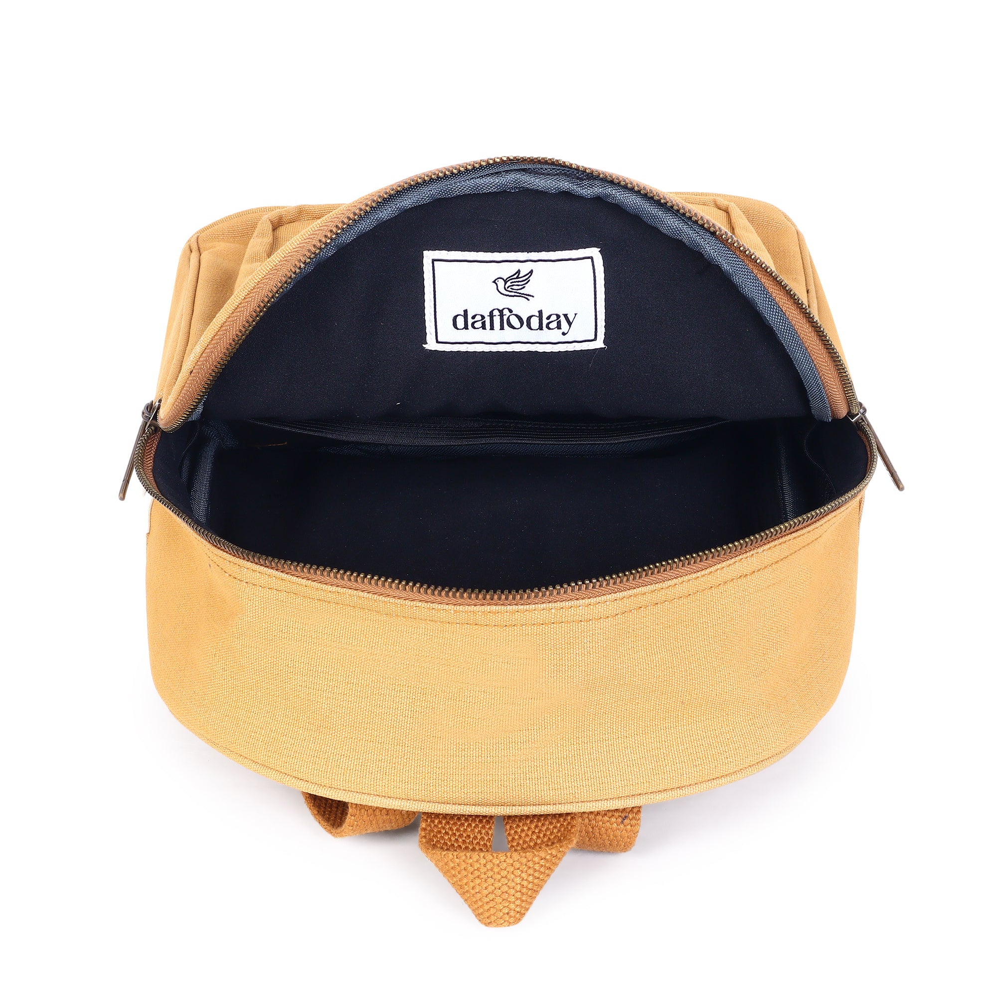 Urban Mini Backpack | Daffoday Canvas Tan Mini Backpack For Men & Women