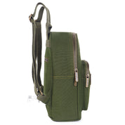 Urban Mini Backpack | Daffoday Canvas Tan Mini Backpack For Men & Women