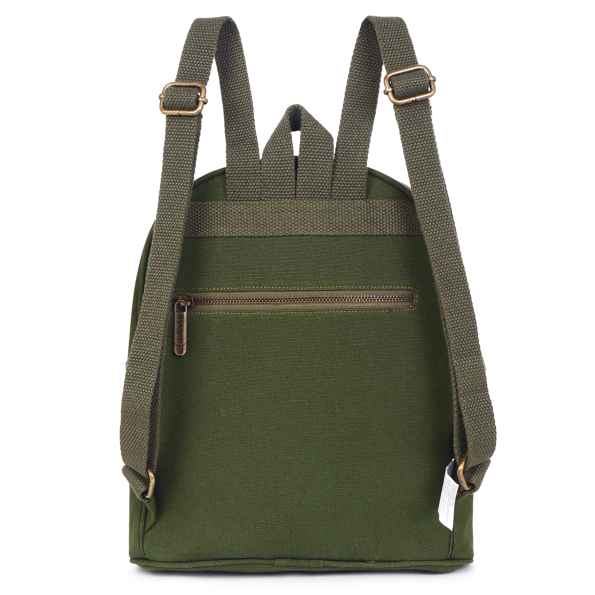 Urban Mini Backpack | Daffoday Canvas Tan Mini Backpack For Men & Women