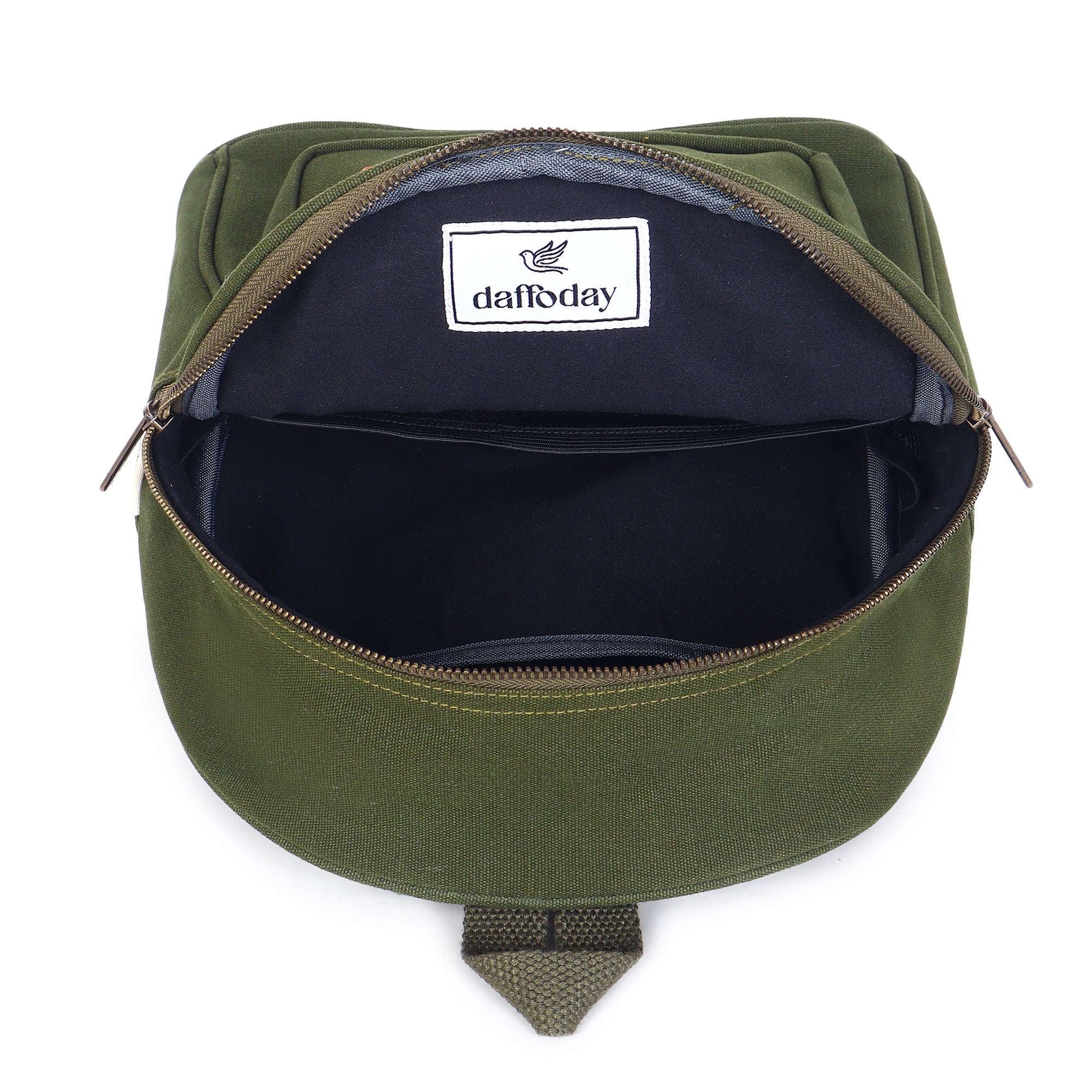 Urban Mini Backpack | Daffoday Canvas Tan Mini Backpack For Men & Women