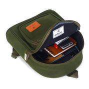 Urban Mini Backpack | Daffoday Canvas Tan Mini Backpack For Men & Women