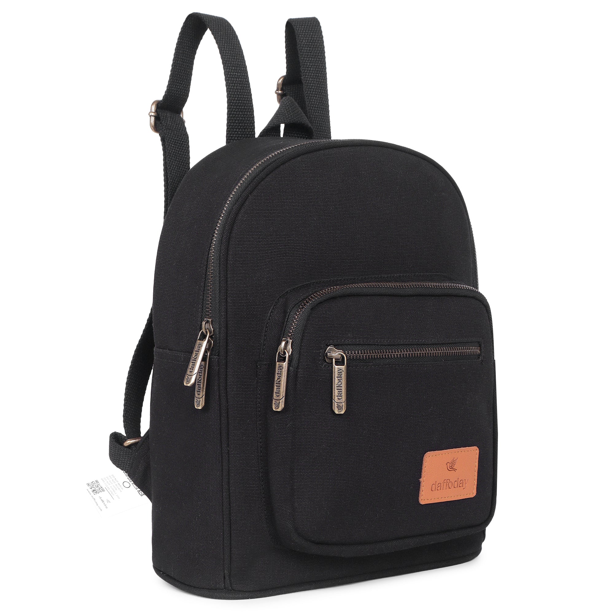 Urban Mini Backpack | Daffoday Canvas Tan Mini Backpack For Men & Women