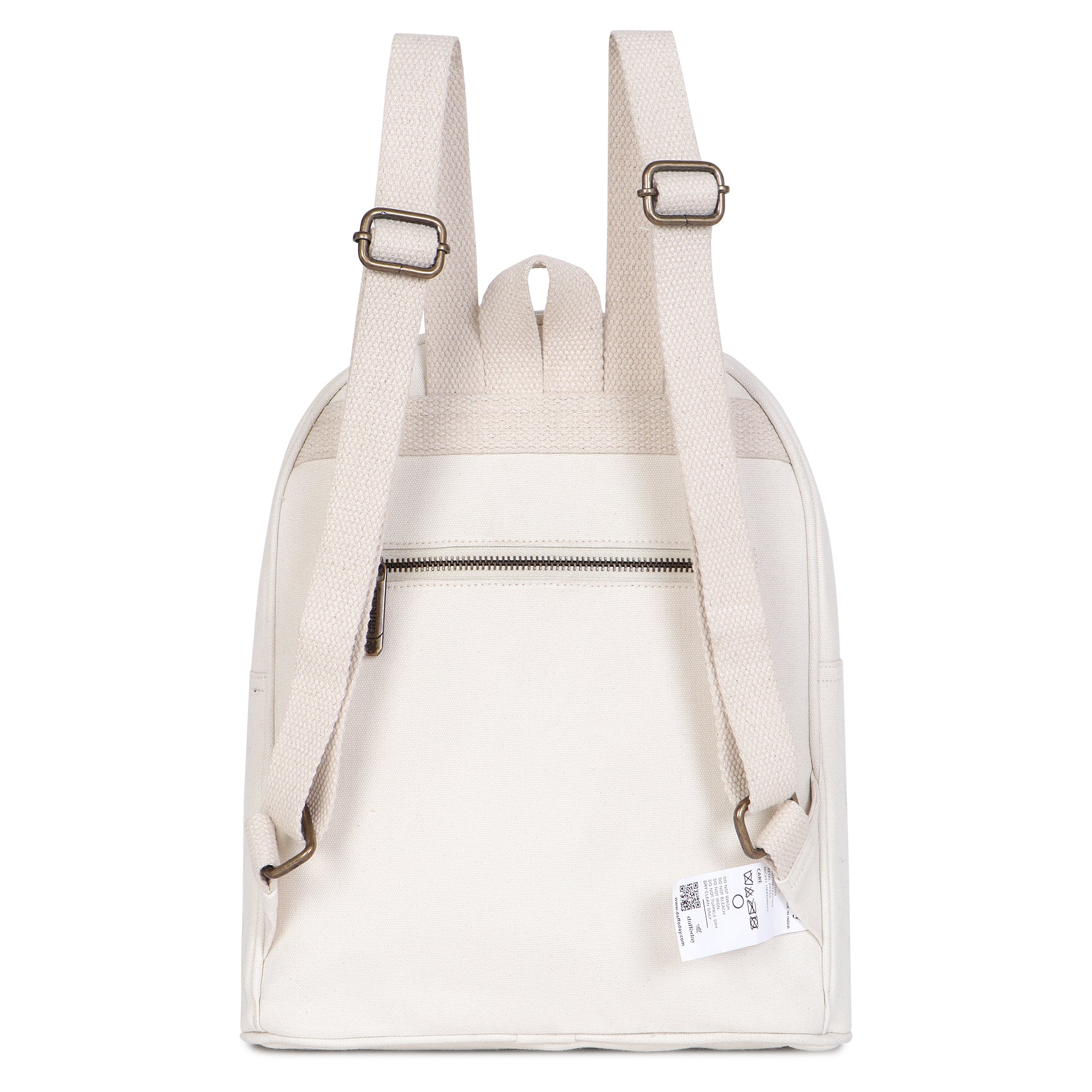 Urban Mini Backpack | Daffoday Canvas Tan Mini Backpack For Men & Women