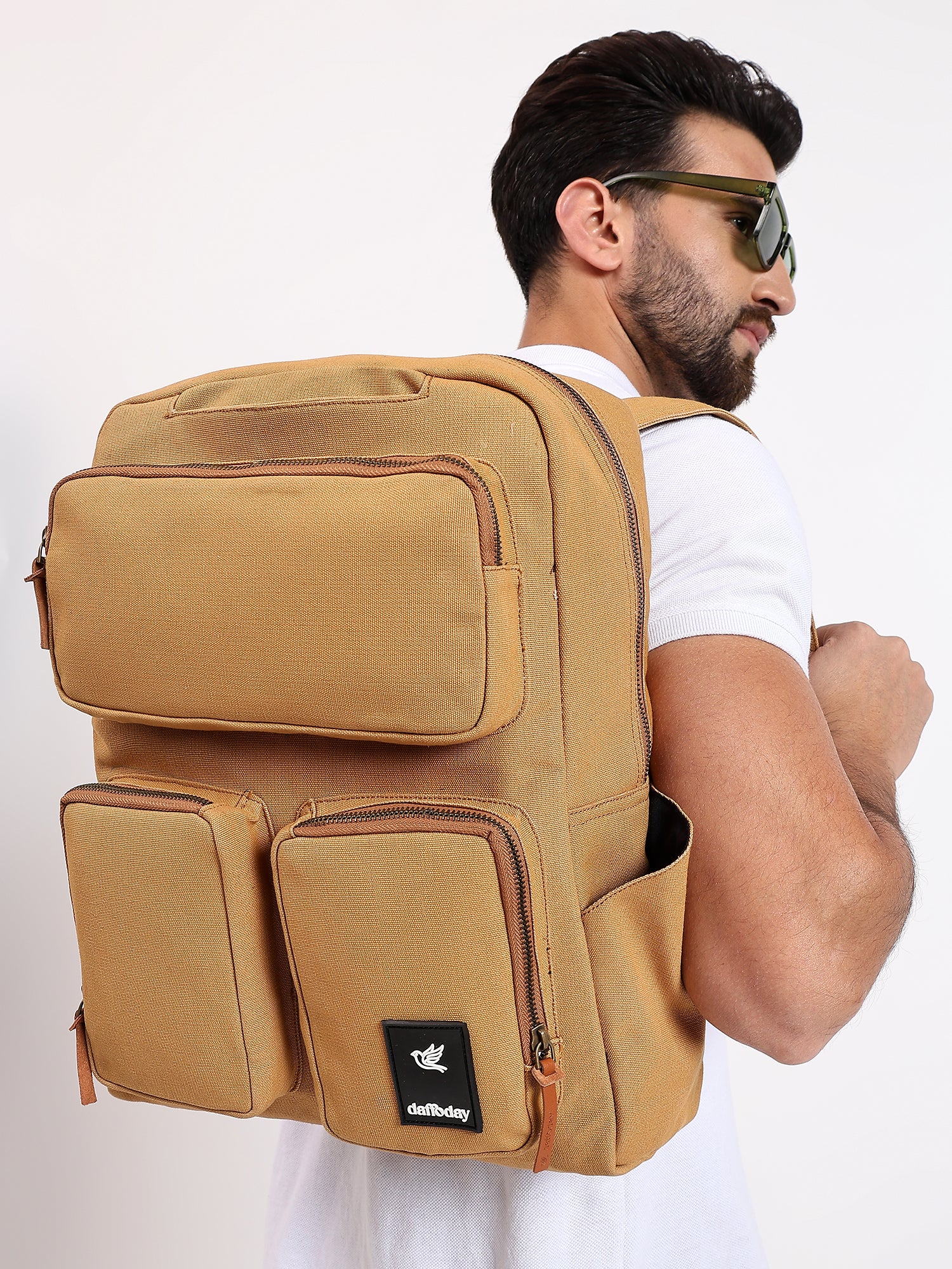 Nomad Pro Backpack | Daffoday Canvas Black Travel Backpack For Men & Women