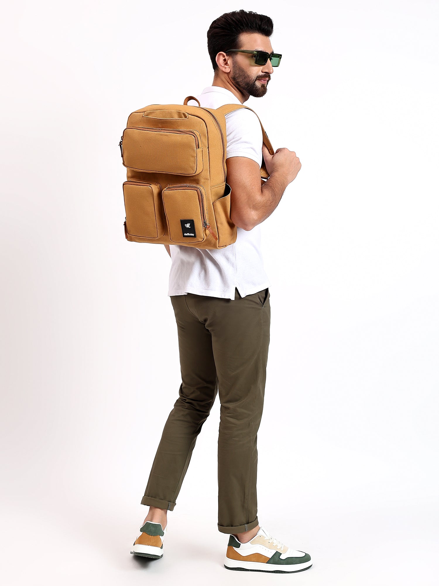 Nomad Pro Backpack | Daffoday Canvas Black Travel Backpack For Men & Women