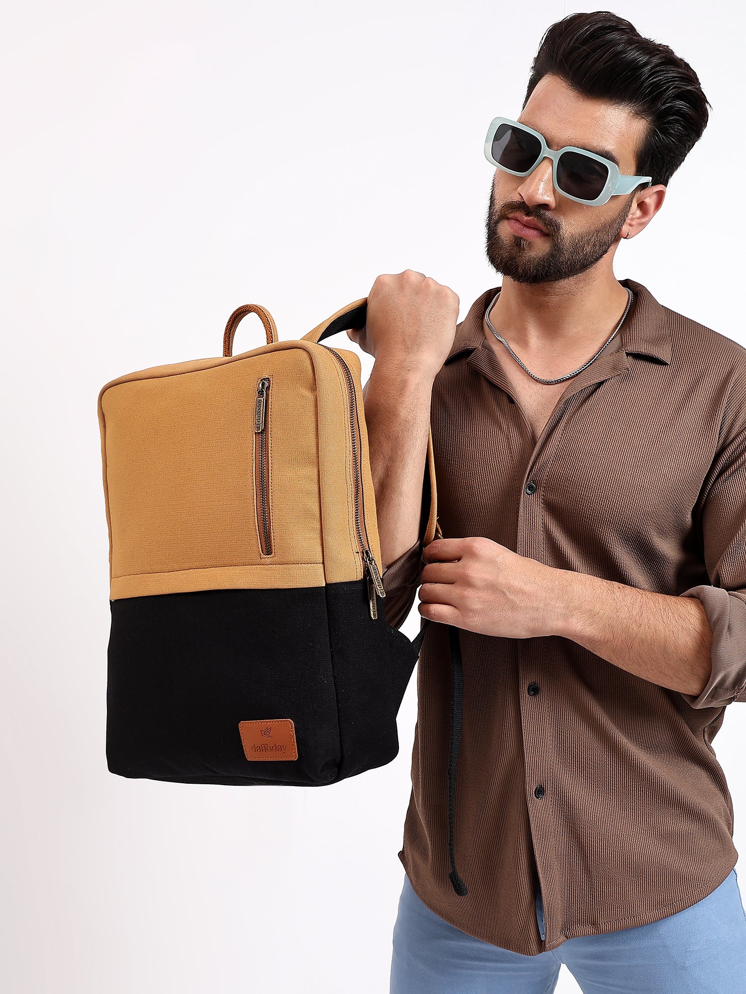 Urban Pro Backpack | Daffoday Canvas Army Green Laptop Backpack For Men & Women