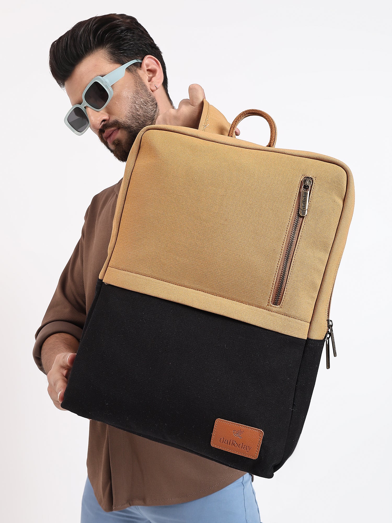 Urban Pro Backpack | Daffoday Canvas Army Green Laptop Backpack For Men & Women