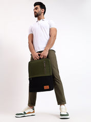 Urban Pro Backpack | Daffoday Canvas Army Green Laptop Backpack For Men & Women