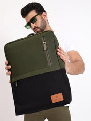 Urban Pro Backpack | Daffoday Canvas Army Green Laptop Backpack For Men & Women
