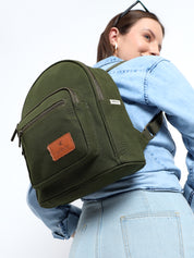 Urban Mini Backpack | Daffoday Canvas Tan Mini Backpack For Men & Women
