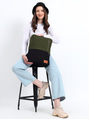 Urban Pro Backpack | Daffoday Canvas Army Green Laptop Backpack For Men & Women