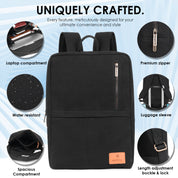 Urban Pro Backpack | Daffoday Canvas Army Green Laptop Backpack For Men & Women