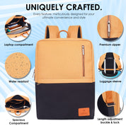 Urban Pro Backpack | Daffoday Canvas Army Green Laptop Backpack For Men & Women