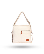 Daffoday Canvas White Color Crossbody Bag For Men & Women