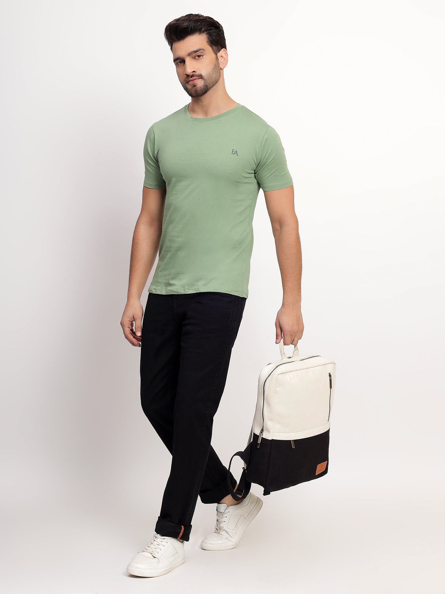 Daffoday Canvas White Laptop Backpack For Men & Women